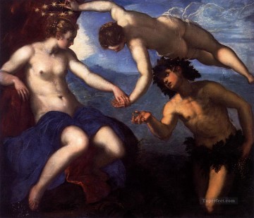  Jacopo Works - Jacopo Tintoretto Bacchus with Ariadne Crowned by Venus